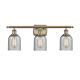 A thumbnail of the Innovations Lighting 516-3W-12-26 Caledonia Vanity Charcoal / Antique Brass