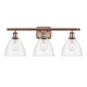 A thumbnail of the Innovations Lighting 516-3W-11-28 Bristol Vanity Antique Copper / Clear