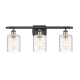 A thumbnail of the Innovations Lighting 516-3W-10-26 Cobbleskill Vanity Black Antique Brass / Deco Swirl