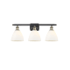 A thumbnail of the Innovations Lighting 516-3W-12-28 Bristol Vanity Black Antique Brass / Matte White