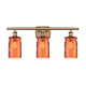 A thumbnail of the Innovations Lighting 516-3W Candor Brushed Brass / Turmeric Waterglass