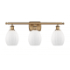 A thumbnail of the Innovations Lighting 516-3W Eaton Brushed Brass / Matte White