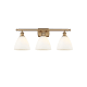 A thumbnail of the Innovations Lighting 516-3W-11-28 Bristol Vanity Brushed Brass / Matte White