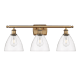 A thumbnail of the Innovations Lighting 516-3W-11-28 Bristol Vanity Brushed Brass / Clear