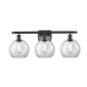 A thumbnail of the Innovations Lighting 516-3W-13-26 Athens Vanity Matte Black / Clear