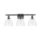 A thumbnail of the Innovations Lighting 516-3W-11-28 Bristol Vanity Matte Black / Clear