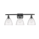 A thumbnail of the Innovations Lighting 516-3W-11-28 Bristol Vanity Matte Black / Seedy