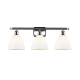 A thumbnail of the Innovations Lighting 516-3W-11-28 Bristol Vanity Polished Chrome / Matte White