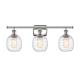 A thumbnail of the Innovations Lighting 516-3W-11-26 Belfast Vanity Polished Nickel / Deco Swirl