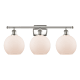 A thumbnail of the Innovations Lighting 516-3W-13-26 Athens Vanity Polished Nickel / Matte White