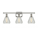 A thumbnail of the Innovations Lighting 516-3W Conesus Polished Nickel / Clear Crackle