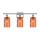 A thumbnail of the Innovations Lighting 516-3W Candor Polished Nickel / Turmeric Waterglass