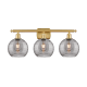 A thumbnail of the Innovations Lighting 516-3W-11-28-Athens Deco Swirl-Vanity Light Satin Gold / Light Smoke Deco Swirl