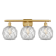 A thumbnail of the Innovations Lighting 516-3W-13-26 Farmhouse Vanity Clear Glass with White Rope / Satin Gold