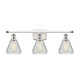 A thumbnail of the Innovations Lighting 516-3W Conesus White and Polished Chrome / Clear Crackle