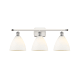 A thumbnail of the Innovations Lighting 516-3W-11-28 Bristol Vanity White and Polished Chrome / Matte White