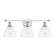 A thumbnail of the Innovations Lighting 516-3W-11-28 Bristol Vanity White and Polished Chrome / Clear