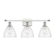 A thumbnail of the Innovations Lighting 516-3W-11-28 Bristol Vanity White and Polished Chrome / Seedy