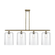 A thumbnail of the Innovations Lighting 516-4I-10-48-L Cobbleskill Linear Antique Brass / Clear