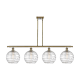 A thumbnail of the Innovations Lighting 516-4I-13-48 Athens Linear Antique Brass / Clear Deco Swirl