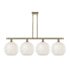 A thumbnail of the Innovations Lighting 516-4I-14-51-White Mouchette-Indoor Pendant Antique Brass / White Mouchette