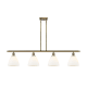 A thumbnail of the Innovations Lighting 516-4I-11-48 Bristol Linear Antique Brass / Matte White