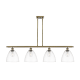 A thumbnail of the Innovations Lighting 516-4I-13-48 Bristol Linear Antique Brass / Clear