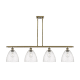 A thumbnail of the Innovations Lighting 516-4I-13-48 Bristol Linear Antique Brass / Seedy