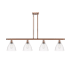 A thumbnail of the Innovations Lighting 516-4I-11-48 Bristol Linear Antique Copper / Clear