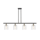 A thumbnail of the Innovations Lighting 516-4I-10-48 Cobbleskill Linear Black Antique Brass / Deco Swirl