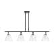 A thumbnail of the Innovations Lighting 516-4I-11-48 Berkshire Linear Black Antique Brass / Clear