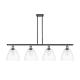 A thumbnail of the Innovations Lighting 516-4I-13-48 Bristol Linear Black Antique Brass / Clear