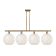 A thumbnail of the Innovations Lighting 516-4I-14-51-White Mouchette-Indoor Pendant Brushed Brass / White Mouchette