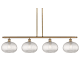 A thumbnail of the Innovations Lighting 516-4I-10-49 Ithaca Pendant Brushed Brass / Clear Ithaca