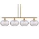 A thumbnail of the Innovations Lighting 516-4I-12-51 Ithaca Pendant Brushed Brass / Clear Ithaca