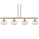 A thumbnail of the Innovations Lighting 516-4I-9-48 Ithaca Pendant Brushed Brass / Clear Ithaca