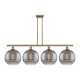 A thumbnail of the Innovations Lighting 516-4I-14-50 Rochester Linear Brushed Brass / Smoked