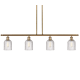 A thumbnail of the Innovations Lighting 516-4I-10-48 Bridal Veil Pendant Brushed Brass / Clear