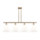 A thumbnail of the Innovations Lighting 516-4I-14-50 Berkshire Linear Brushed Brass / Matte White