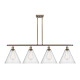 A thumbnail of the Innovations Lighting 516-4I-14-50 Berkshire Linear Brushed Brass / Seedy