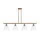 A thumbnail of the Innovations Lighting 516-4I-11-48 Berkshire Linear Brushed Brass / Clear