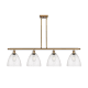 A thumbnail of the Innovations Lighting 516-4I-13-48 Bristol Linear Brushed Brass / Seedy