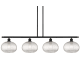 A thumbnail of the Innovations Lighting 516-4I-10-49 Ithaca Pendant Matte Black / Clear Ithaca