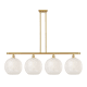 A thumbnail of the Innovations Lighting 516-4I-14-51-White Mouchette-Indoor Pendant Satin Gold / White Mouchette