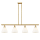 A thumbnail of the Innovations Lighting 516-4I-11-48 Bristol Linear Satin Gold / Matte White