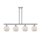 A thumbnail of the Innovations Lighting 516-4I Farmhouse Rope Brushed Satin Nickel / White Glass with White Rope