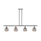 A thumbnail of the Innovations Lighting 516-4I 9 48 Athens Deco Swirl Chandelier Brushed Satin Nickel / Light Smoke Deco Swirl