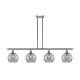 A thumbnail of the Innovations Lighting 516-4I 10 48 Athens Deco Swirl Chandelier Brushed Satin Nickel / Light Smoke Deco Swirl