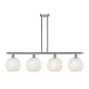 A thumbnail of the Innovations Lighting 516-4I-13-49-White Mouchette-Indoor Pendant Brushed Satin Nickel / White Mouchette