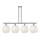 A thumbnail of the Innovations Lighting 516-4I-14-51-White Mouchette-Indoor Pendant Brushed Satin Nickel / White Mouchette